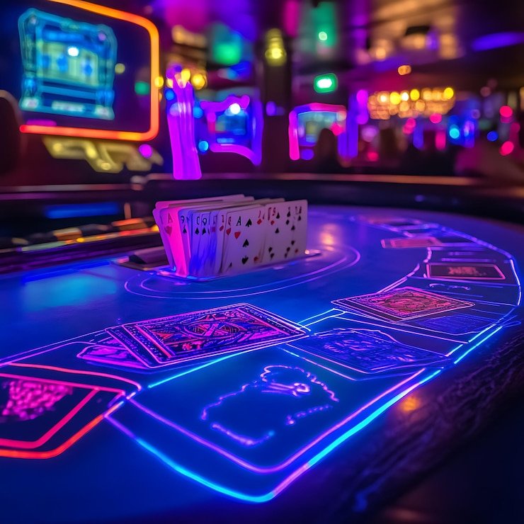 Live dealer table on rans4d slot mobile app showing blackjack with multilingual dealer